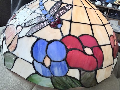 Repro tiffany style dragonfly - repro,