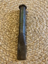 Vintage Steel Bricklayers Masonry Chisel Tool Mitre Green Made In England