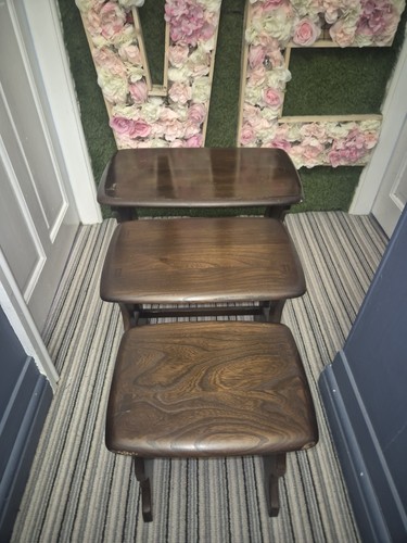 Ercol nest coffee tables - coffee,