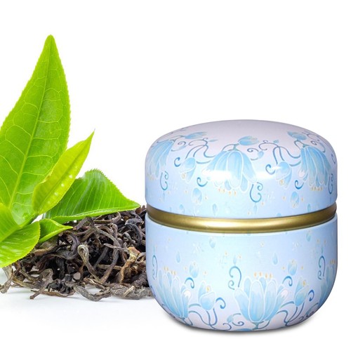 Empty tea tin can - tea, storage