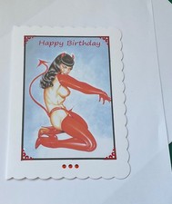 Betty Page “Red Devil “pin