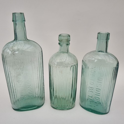 Vintage aqua glass poison - vintage,