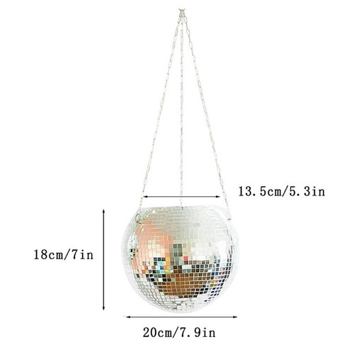 Disco ball planter wall - planter,