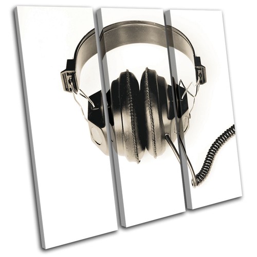 Vintage headphones vinyl - headphones, dj