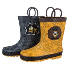 Boys JCB Wellington Boots w/