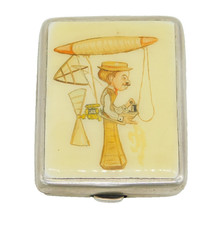 Sterling Silver & Enamel Spy