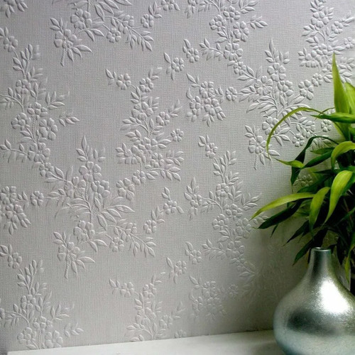 White textured paintable - textured,