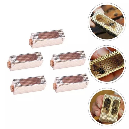 5pcs wooden queen bee cage - 5pcs,