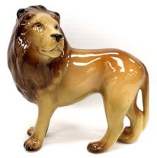 Vtg W.R. MIDWINTER Ltd. Burslem Made English Ceramic LION Figure 7" - BC4
