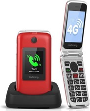 uleway 4G Senior Mobile Phone Flip Phone Unlocked Easy to Use Big Button Cell P