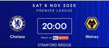 PRE-ORDER PROGRAMME 8/11/2025 CHELSEA v WOLVERHAMPTON WANDERERS WOLVES MINT