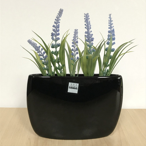 Asa selection flat vase black - selection,