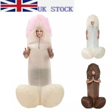 UK Adult Inflatable Giant Willy Penis Cosplay Costume Air Blow up Suit Halloween