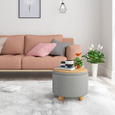 Round Stool with Storage Space