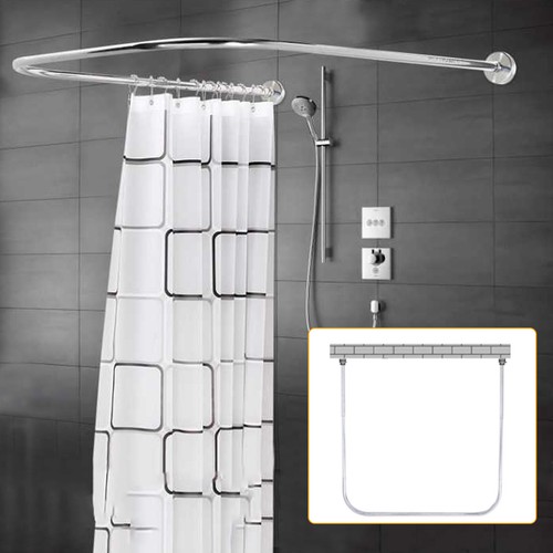 Shower curtain rail - shower,