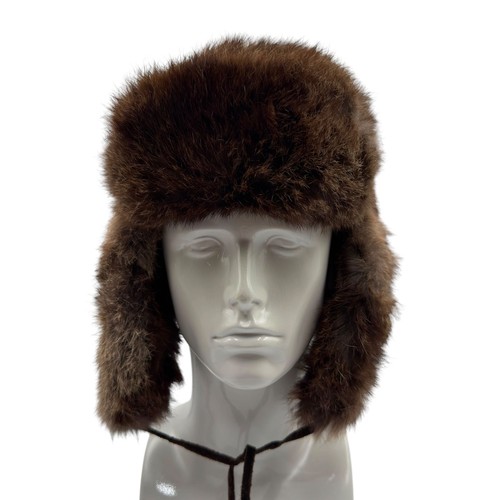 Vintage brown fur ushanka - vintage, hat