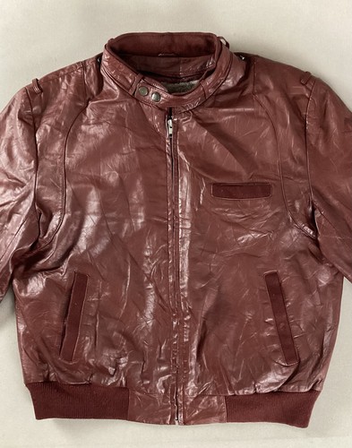 Vintage leather bomber - bomber, jacket