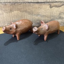 A Pair Of Studio Pottery Pigs
