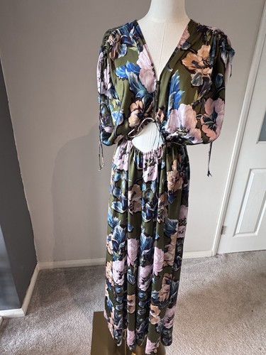 Zara khaki floral - khaki,