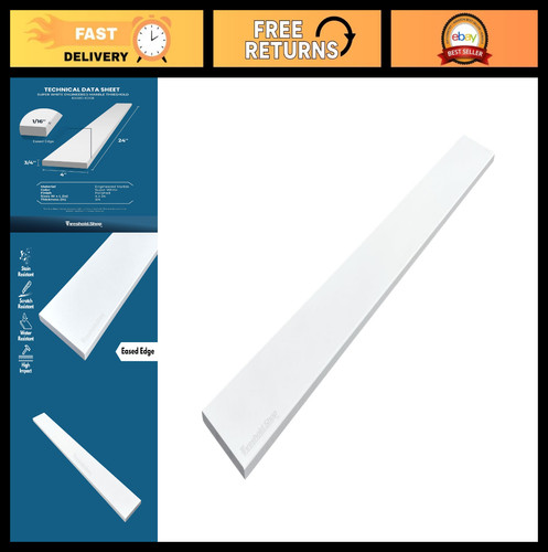 Engineered white marble - white,