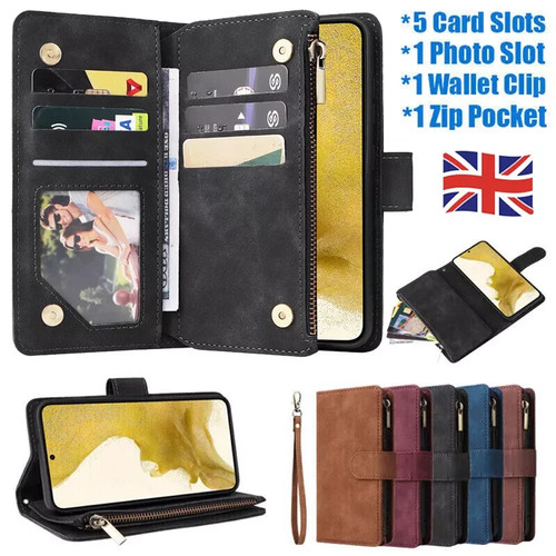 Zip wallet flip leather - flip,