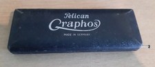 Vintage Pelican Graphos Technical Pen & 12 Nibs In Case Gunther Wagner Germany