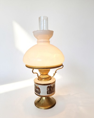 Vintage brass tone porcelain - tone,