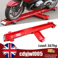 Motorcycle Dolly Motorbike Centre Stand Garage Mover 567 KG Parking Trolley Tool