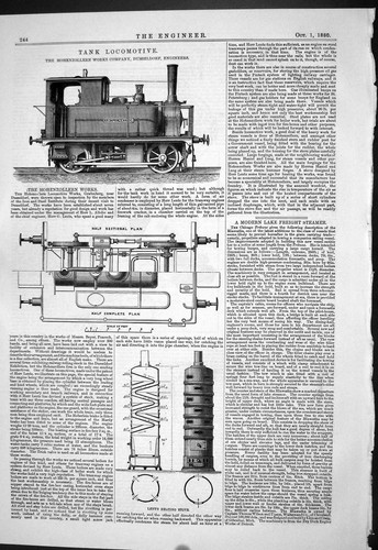 Old 1880 tank locomotive - 1880,
