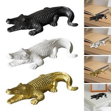 Crocodile Figurine Crafts Garden Statue for Indoor Outdoor Patio Table