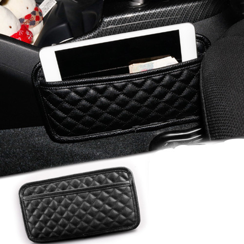 Car door leather storage - leather,