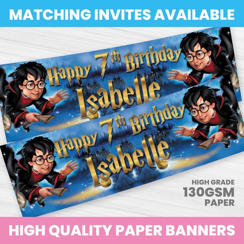 Harry potter birthday banner - potter,
