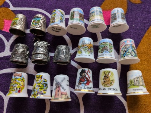 Collection vintage thimbles - collection, of