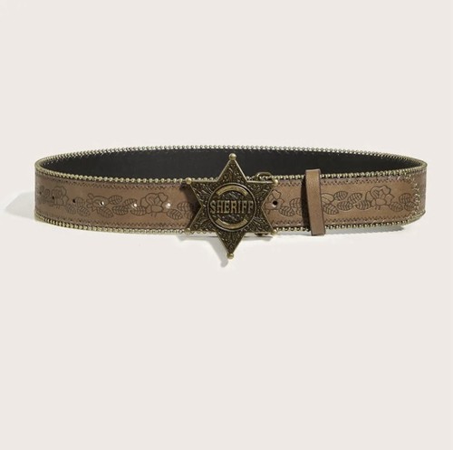 100 sheriff buckle and belt - sheriff,