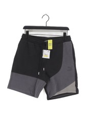 Puma Men's Shorts M Black 100% Cotton Sweat New with tags