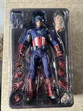 HOT TOYS MMS174 AVENGERS CAPTAIN AMERICA BOXED COMPLETE STEVE ROGERS