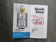 NE North East Sports Writers 2010 Multi Signed by 8 Awards Dinner Programme
