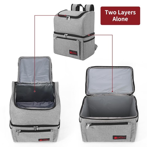 Grey backpack cooler - backpack, multi
