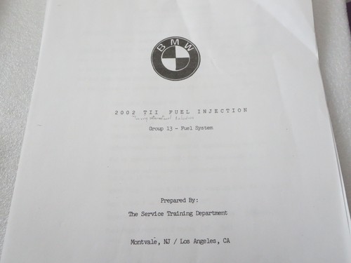 Bmw 2002 tii fuel injection - fuel,