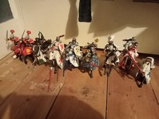 9 Piece Papo Knights on Horses