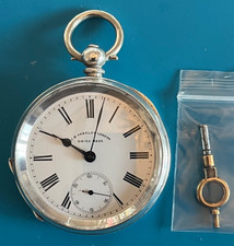 Silver Swiss pocket watch