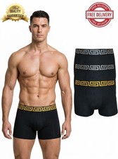 12 PACK 3,6 MENS BLACK BOXER