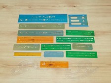 Vintage UNO - Rotring Technical Drawing / Writing Letter & Number Stencil Bundle