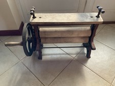 Antique Wood Cast Iron Clothes Wringer Mangle