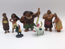 Disney Moana Collectible Figures X7