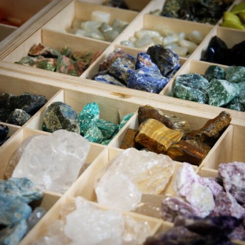 Rough crystals mineral - crystals,