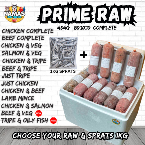 Prime raw rolls 1kg - 20, +