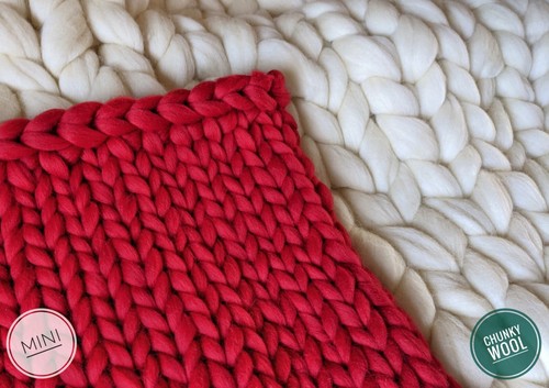 Chunky merino wool arm - -,