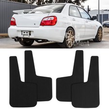 4x For Subaru Impreza WRX STI Car Rubber Black Mud Flaps Splash Guards Mudflaps