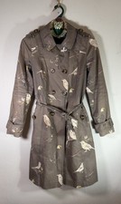 Boden Bird Pattern Trench Coat
